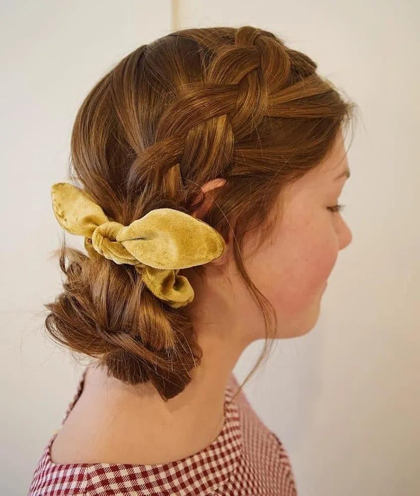 Velvet Bunny Ears Scrunchies - Image 3